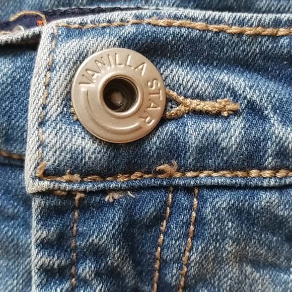 *2 for $12* Youth Vanilla Star Jeans Mini Skirts JR Size 7 - Picture 4 of 8